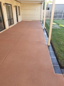 Spray Pave with border stencil 2