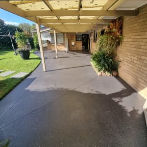 spray pave outdoor area